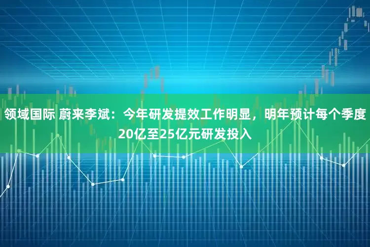 领域国际 蔚来李斌：今年研发提效工作明显，明年预计每个季度20亿至25亿元研发投入