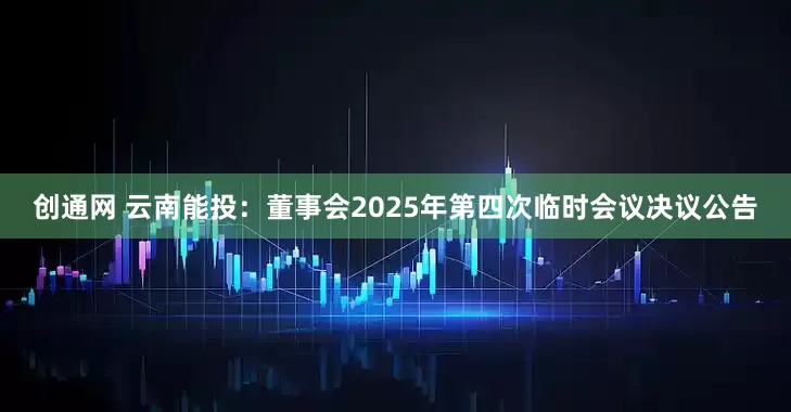 创通网 云南能投：董事会2025年第四次临时会议决议公告
