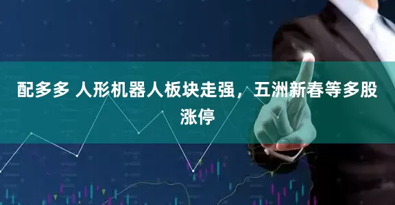 配多多 人形机器人板块走强，五洲新春等多股涨停