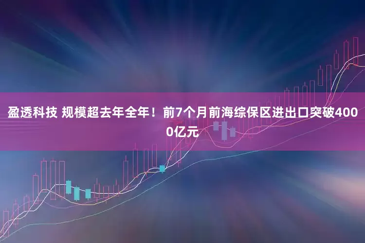 盈透科技 规模超去年全年！前7个月前海综保区进出口突破4000亿元
